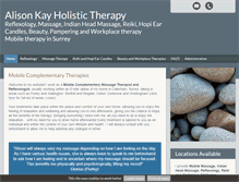 Tablet Screenshot of alisonkayholistictherapy.co.uk
